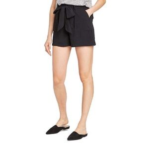 A New Day - Black Tie Waist Shorts